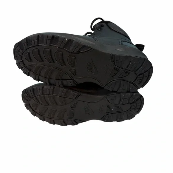 NIKE Shoes Boots Kids US 1Y Black Lace Up High Top Manoa LTR BQ5373-001 - Picture 9 of 9